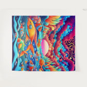 サイケデリック海 タペストリー (正面(横))