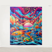 サイケデリック海 タペストリー (正面)