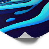 サイケデリック海 ポスター (角)