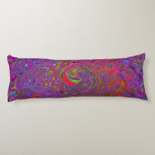 サイケデリック溝状マゼンタレトロ液スワール ボディピロー (裏面)