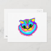 サイケデリック熱狂する笑う猫 ポストカード (正面/裏面)