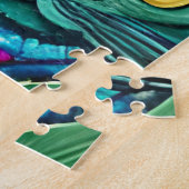 サイケデリック猫 ジグソーパズル (側面)