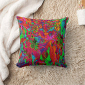 サイケデリック生花 クッション (ブランケット)