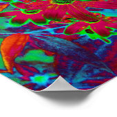 サイケデリック生花 ポスター (角)