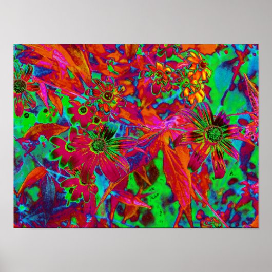 サイケデリック生花 ポスター (正面)