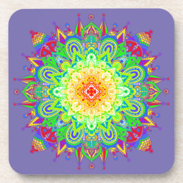 サイケデリック禅マンダラ抽象芸術アート コースター