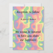 サイケデリック結婚の 招待状 (裏面)