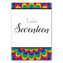 サイケデリック絞り染め表番号 テーブルナンバー