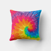 サイケデリック絞り染め クッション (裏面)