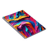 サイケデリック絵を描カラフル線 ノートブック (右側)