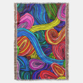 サイケデリック線 スローブランケット (正面縦)