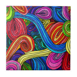 サイケデリック線 タイル