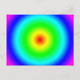 サイケデリック美術品ファンキー：レインボーサークル ポストカード