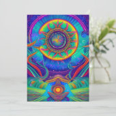 サイケデリック色のア鮮やかート 招待状 (スタンド正面)