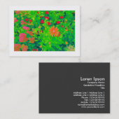 サイケデリック花縁ど床 名刺 (正面/裏面)