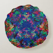 サイケデリック藻…... ラウンドクッション (裏面)