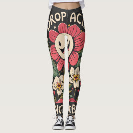 サイケデリック調和：愛を超え縁どる レギンス