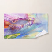 サイケデリック配色 バスタオルセット (ハンドタオル)