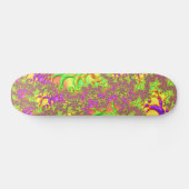 サイケデリック酸カラフルトリップ抽象芸術フラクタル スケートボード (横)