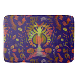 サイケデリック鏡対称抽象芸術アート バスマット
