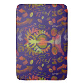 サイケデリック鏡対称抽象芸術アート バスマット (正面縦)