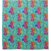 サイケデリック馬 シャワーカーテン (正面)