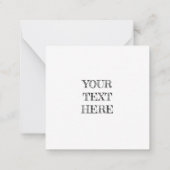 サイケデリック鮮やか色絵画蝶 ノートカード (裏面)