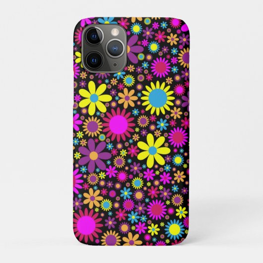 サイケデリック鮮やか花開花-67566 Case-Mate iPhoneケース (裏)