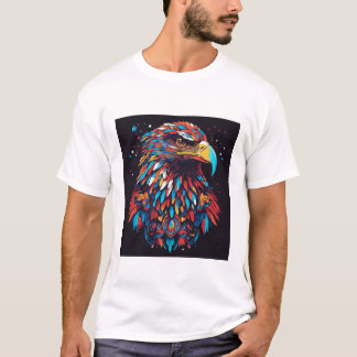 サイケデリック鷲の視線 Tシャツ