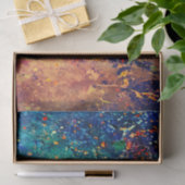 サイケデリック(ばちゃばちゃ)跳ねる |レインボーカラフル抽象芸術 薄葉紙 (ギフト)