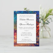 サイケデリック(ばちゃばちゃ)跳ねる |レインボー抽象芸術結婚ズ 招待状 (スタンド正面)