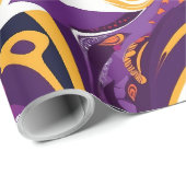 サイケデリック アブストラクト スワール ギフト 忙しいママに ラッピングペーパー (ロールコーナー)