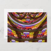 サイケデリック イースター カレイドスコープ アート プリント ポストカード (正面/裏面)