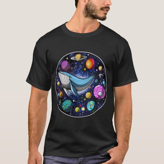 サイケデリック・クジラ Tシャツ (正面)