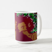 サイケデリック・クリスマスの愛 コーヒーマグカップ (正面右)