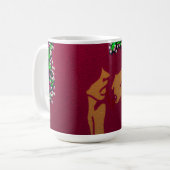 サイケデリック・クリスマスの愛 コーヒーマグカップ (正面左)