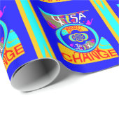 サイケデリック・グルーブ：ポップアート・アブストラクト・エネルギー ラッピングペーパー (ロールコーナー)