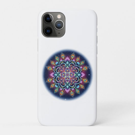 サイケデリック コズミック マンダラ iPhone 11 Pro カバー (裏)