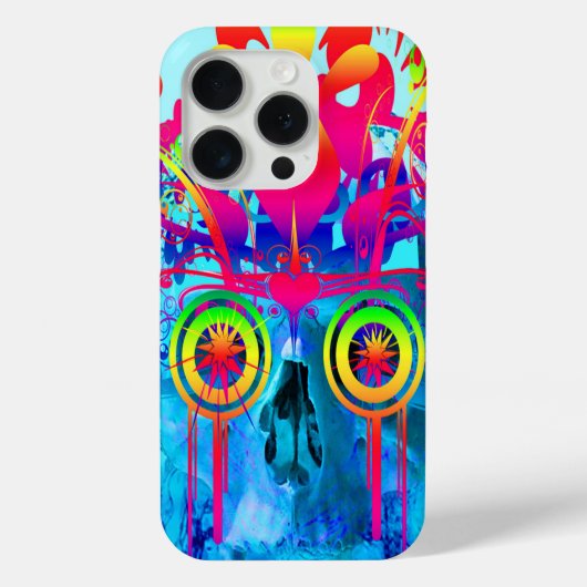 サイケデリック・スカル Case-Mate iPhoneケース (裏面)
