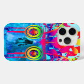 サイケデリック・スカル Case-Mate iPhoneケース (裏面 (横))