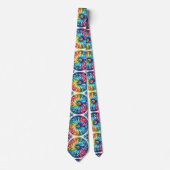 サイケデリック タイダイ パターン ネクタイ (正面)
