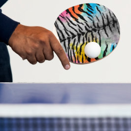 サイケデリック ナイトタイガー スキン柄 卓球ラケット
