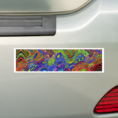 サイケデリック バンパーステッカー (車上)