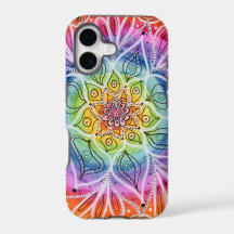 サイケデリック ヒッピーフラワーマンダラiPhone 11ケース