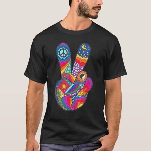 サイケデリック ピース アウト Tシャツ (正面)