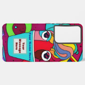 サイケデリック SAMSUNG GALAXYケース (左側面)