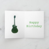 サイケデリックArt Music GuitarスケッチAdd Name Jack カード (内部)