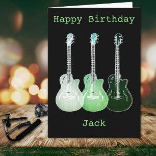 サイケデリックArt Music GuitarスケッチAdd Name Jack カード