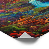 サイケデリックDreamscapeエイリアン ポスター (角)