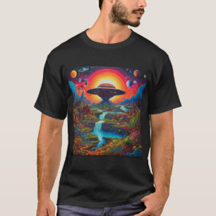 サイケデリックDreamscapeエイリアン Tシャツ
